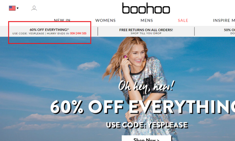 Boohoo: 60% Off Everything!